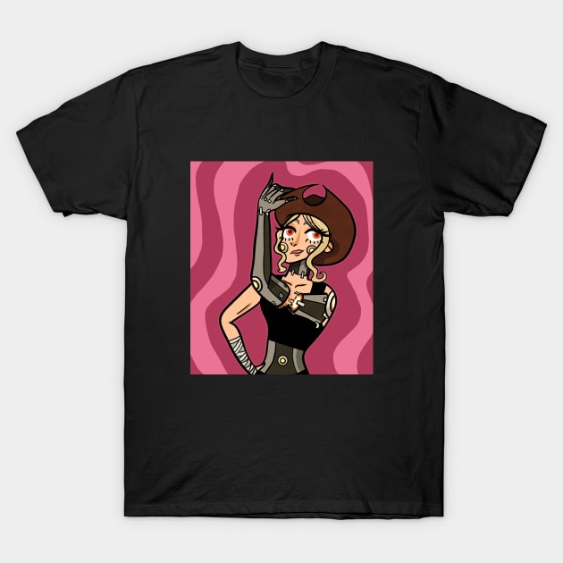 Cowgirl Cyborg T-Shirt by Mqed